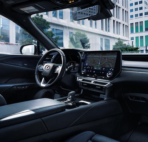 Interior of Lexus vehicle 