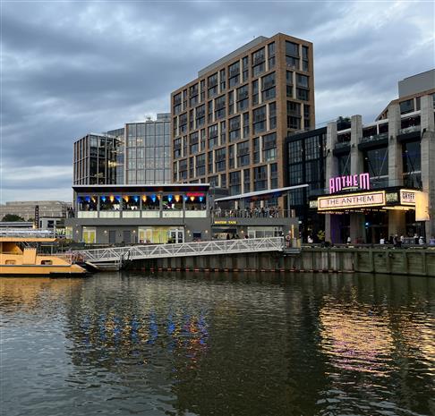Waterfront views of The Wharf