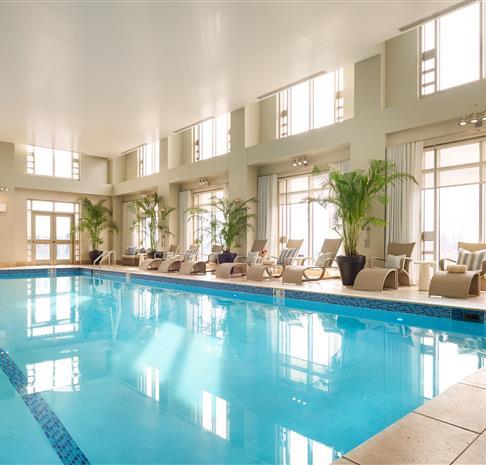 Indoor hotel pool