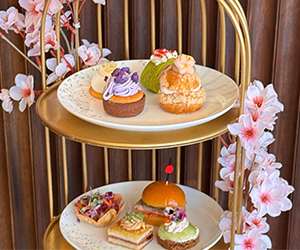 cherry blossom afternoon tea